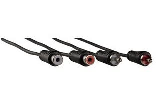 HAMA Kabel Audio 2xRCA-2xRCA Förlängning Svart 1.5m (00122276)