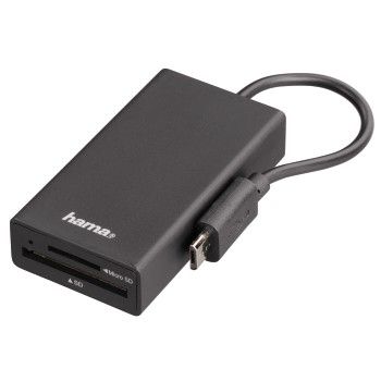 HAMA USB 2.0 OTG Hub/ KortlÃ¦ser til Smartphone/ Tablet/ Notebook/ PC (00054141)