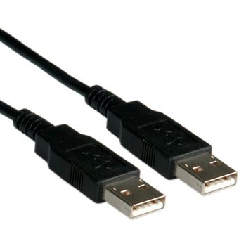 ROLINE USB 2,0AA USB KABEL TYPE A-A MALE/MALE SORT 0,8 M. (11.02.8908)