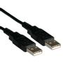 ROLINE USB 2,0AA USB KABEL TYPE A-A MALE/MALE SORT 0,8 M.