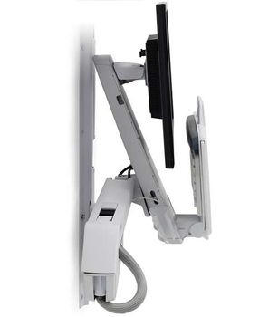 ERGOTRON STYLEVIEW SIT-STAND COMBO ARM BRIGHT WHITE TEXTURE CRTS (45-266-216)