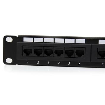 StarTech 24 Port 1U Rackmount Cat 6 110 Patch Panel - 24 port Network Patch Panel - RJ45 Ethernet 110 type Rack Mount Patch Panel 1U (C6PANEL24) - koblingspanel - 1U (C6PANEL24)