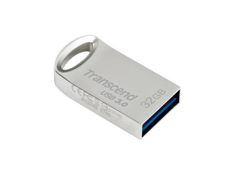 TRANSCEND d JetFlash 710 - USB flash drive - 32 GB - USB 3.1 - silver (TS32GJF710S)