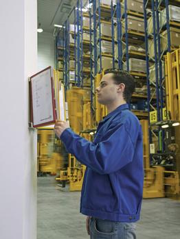 DURABLE VARIO WALL - Display panel-system - vægmonterbar - 20 rum - for A4 - assorterede farver (551200)