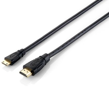 EQUIP HDMI-Kabel Equip Typ A -> mini Typ C St/St  2,00m schwarz (119307)