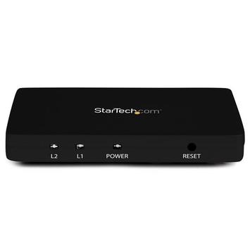 StarTech HDMI Splitter 1 In 2 Out - 4k 30Hz - 2 Port - Aluminum - HDMI Multi Port - HDMI Audio Splitter (ST122HD4K) - video/ audio switch - 2 porter (ST122HD4K)