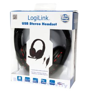 LOGILINK Stereo High Quality Headset Kabling Sort Headset (HS0033)