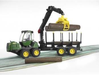 BRUDER Professional Series John Deere 1210E Forwarder with 4 Trunks and Grab (02133) (02133)