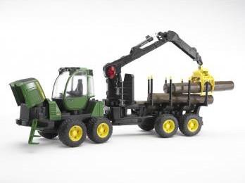 BRUDER Professional Series John Deere 1210E Forwarder with 4 Trunks and Grab (02133) (02133)