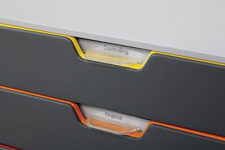 DURABLE Skuffekabinett DURABLE 5 skufer grå (760527)