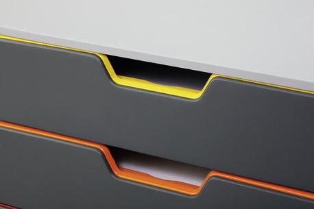 DURABLE Skuffekabinett DURABLE 5 skufer grå (760527)