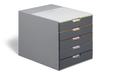 DURABLE Skuffekabinett DURABLE 5 skufer grå (760527)