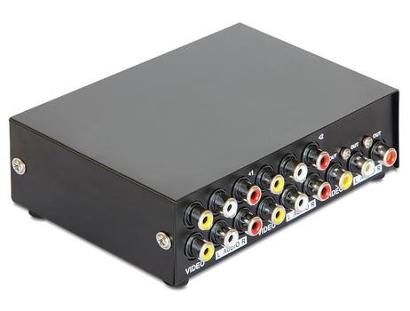 DELOCK A/V Switch 4 Eingänge -> 1 Ausgang bidirektional (87637)