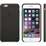 Apple Baksidedeksel for mobiltelefon - lær - svart - for iPhone 6 Plus, 6s Plus (MGQX2ZM/A)