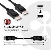 Club 3D DisplayPort-kabel - 3 m (CAC-1064)