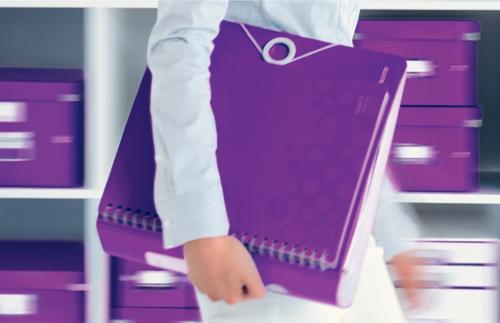 LEITZ Brevordner Leitz Active WOW A4 80mm Lilla metallic (11060062)