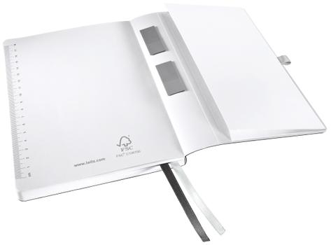 LEITZ Style Schrift A5 Gelinieerd Gebonden Soepele kaft Zwart Niet geperforeerd 160 Pagina's 80 Vellen (44870094)