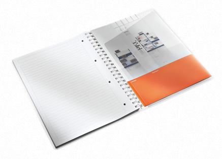 LEITZ Notepad WOW PP A4 w/holes ruled 80sicebl (46370051*6)