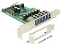 DELOCK PCI Express Card 6x ext +1x int USB 3.0 (89377)