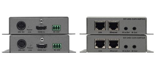 GEFEN CAT muunnin - Extend HDMI, RS-232. Ethernet and Bi-Directional IR over a single CAT-5 up to 49 (EXT-UHD-CAT5-ELRPOL)