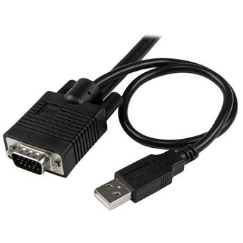 STARTECH StarTech.com 2 Port USB VGA Cable KVM Switch - USB Powered with Remote Switch - KVM with VGA - Dual Port VGA KVM Switch (SV211USB) - KVM switch - 2 x KVM port(s) - 1 local user - desktop (SV211USB)