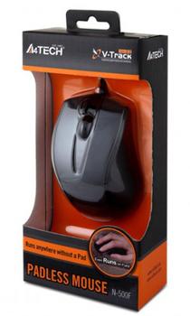 A4TECH Mouse V-TRACK N-500F-1 Glossy Grey USB (A4TMYS40975)