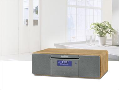 SANGEAN Radio DAB+ Sangean DDR-47BT Wood Desktop DAB+ Radio (A500294)