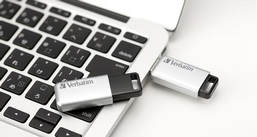 VERBATIM USB 3.0 DRIVE 64GB SECURE DATA PRO PC & MAC MEM (98666)