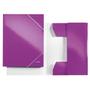 LEITZ WOW 3-klap elastikmappe A4 lilla (39820062*10)