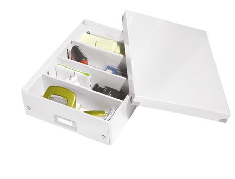 LEITZ Organizer boks Click & Store Medium hvid (60580001)