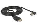 DELOCK 1m, USB 2.0-A - USB 2.0-A (83551)