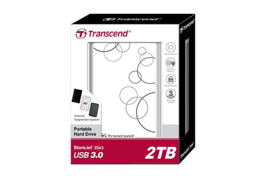 TRANSCEND StoreJet A3 F-FEEDS (TS2TSJ25A3W)