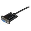 STARTECH 2m Black DB9 RS232 Serial Null Modem Cable F/F	 (SCNM9FF2MBK)