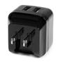 STARTECH 2 PORT USB TRAVEL WALL CHARGER 17W / 3.4A - 110V/220V CABL (USB2PACBK)