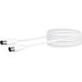SCHWAIGER Antennenkabel 90 dB IEC-Ste -> Bu 5,0m Wei? (KVK50A052)