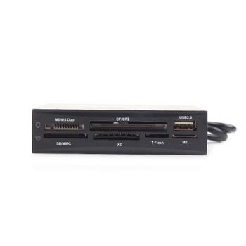 GEMBIRD USB 2.0 internal CF/ MD/ SM/ MS/ SDXC/ MMC/ XD card reader/ writer black (FDI2-ALLIN1-02-B)