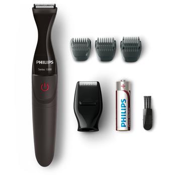 PHILIPS MG1100/16 Multigroom series 1000 Presisjonstrimmer Wet & Dry, trim, Edge&Style. beard styler 21mm + mini foil attachment (MG1100/16)