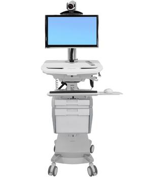 ERGOTRON StyleView Telemedicine Cart with single Monitor SLA powered EU (SV44-53T1-2)