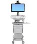 ERGOTRON StyleView Telemedicine Cart with single Monitor SLA powered EU (SV44-53T1-2)