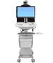 ERGOTRON StyleView Telemedicine Cart with back to back Monitor SLA powered EU (SV44-57T1-2)