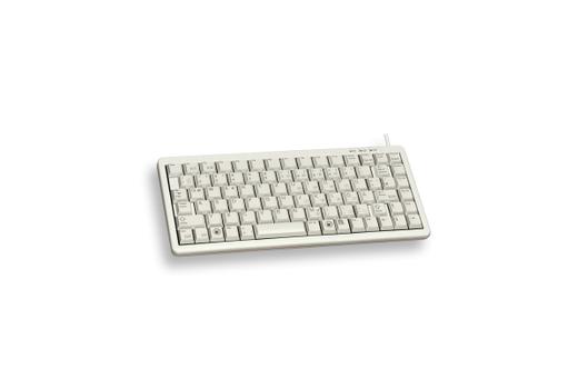 Cherry Compact-Keyboard G84-4100 - Tastatur - PS/2, USB - Nordiske - lysegrå (G84-4100LCMPN-0)