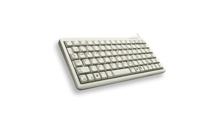 Cherry Compact-Keyboard G84-4100 - Tastatur - PS/2, USB - Nordiske - lysegrå (G84-4100LCMPN-0)