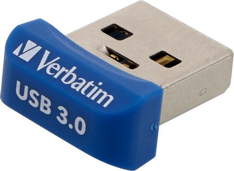 VERBATIM 16GB NANO USB 3.0 FLASH DRIVE STORE N STAY BLUE (98709)