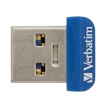 VERBATIM 16GB NANO USB 3.0 FLASH DRIVE STORE N STAY BLUE (98709)