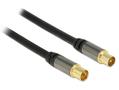 DELOCK Antenna Cable IEC Plug > IEC Jack 3 m black (88924)