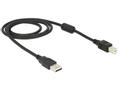 DELOCK Cable USB 2.0 type A male > USB 2.0 type B male 1m black (83566)
