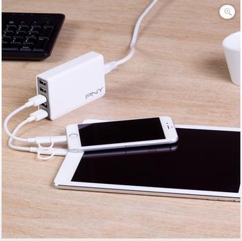PNY MULTI-USB CHARGER 5-USB-PORTS 25W IN ACCS (P-AC-5UF-WEU01-RB)