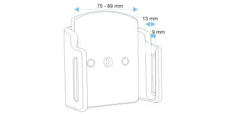 BRODIT Passive holder w. tilt swivel (511483)