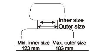 BRODIT Headrest mount  Angled. (811027)