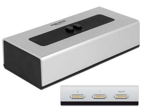 DELOCK Switch 2-port DVI manuel Bi-D (87664)